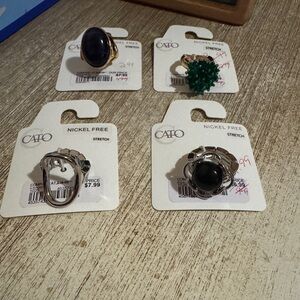 Set of 4 Stretchy Rings